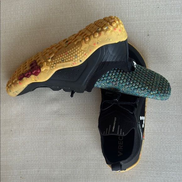 Vivobarefoot Recycled Black White EUR 39L Primus Trail Knit Obsidian - Picture 10 of 12